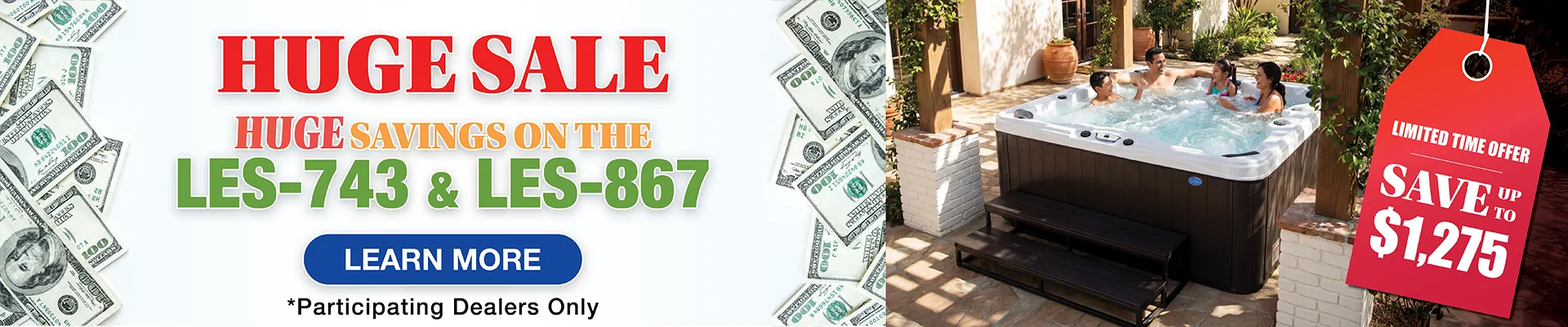 Calspas hot tub being used in a family setting - Mariestad